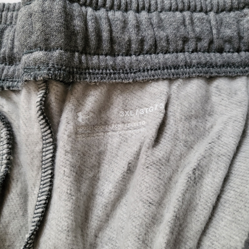 UNDER ARMOUR mens fleece Joggers sweatpants Size 3XL Gray - Picture 4 of 7